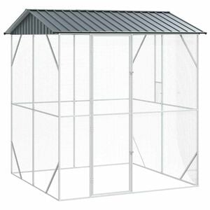 vidaXL Bird Cage Anthracite 215 x 208 x 247 cm Galvanised steel