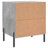 vidaXL Bedside Cabinets 2 pcs Concrete Grey 40x35x47.5 cm Engineered Wood