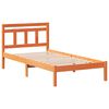 vidaXL Bed Frame Brown 90 x 200 cm Solid Pine Wood
