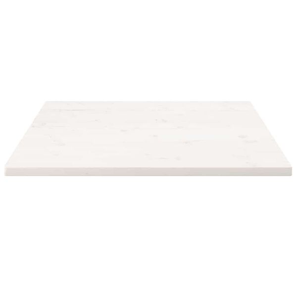 vidaXL Table Top White 70x70x2.5 cm Solid Wood Pine Square