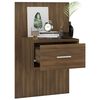 vidaXL Wall-mounted Bedside Cabinets 2 pcs Brown Oak