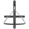 vidaXL Saddle Rack Wall Mounted Black Iron