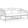 vidaXL Sofa Bed Frame without Mattress Grey Metal 90x200 cm