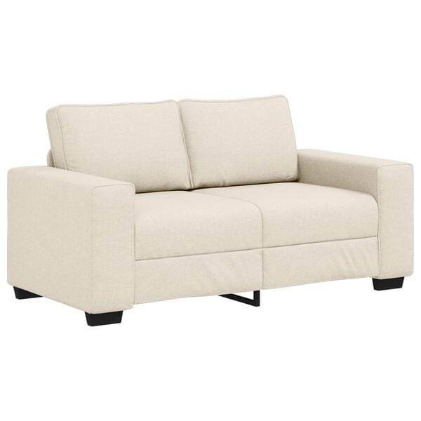 vidaXL Sofa Beige 160 x 77 x 82 cm Linen