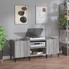 vidaXL Record Cabinet Grey Sonoma 121x38x48 cm Engineered Wood