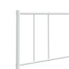 vidaXL Metal Headboard White 160 cm