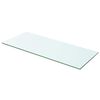 vidaXL Shelf Panel Glass Clear 60x20 cm