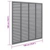 vidaXL Louver Fence WPC 180x180 cm Grey