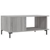 vidaXL Coffee Table Grey Sonoma 90x50x40 cm Engineered Wood
