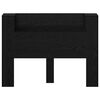 vidaXL Headboard Cabinet with LED Black Oak 140 x 16.5 x 103.5 cm