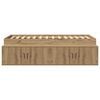 vidaXL Bed Frame with Drawer Artisan Oak 100 x 200 cm Engineered Wood
