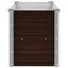 vidaXL Garden Raised Bed Brown 160x40x45 cm Galvanised Steel