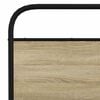 vidaXL Metal Bed Frame without Mattress Sonoma Oak 150x200 cm King Size