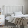 vidaXL Metal Replace Headboard White 100 cm