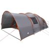vidaXL Tunnel Tent with Roof Grey and Orange 710 x 460 x 245 cm
