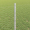 vidaXL Fence with Post Silver 0.8 x 50 m Steel