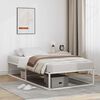 vidaXL Bed Frame without Mattress White 90x200 cm Metal