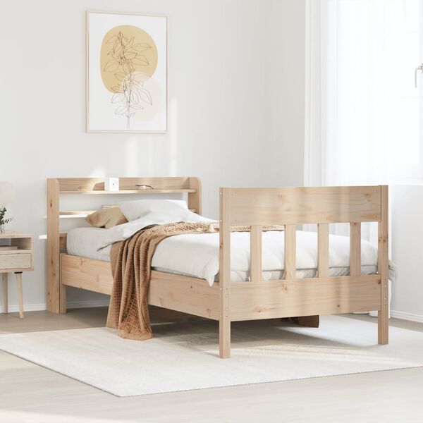 vidaXL Bed Frame without Mattress 90x200 cm Solid Wood Pine