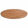 vidaXL Round Table Top Light Brown &Oslash;90x1.5 cm Treated Solid Wood Oak