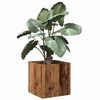 vidaXL Planter Box Old Wood 40x40x40 cm Engineered Wood