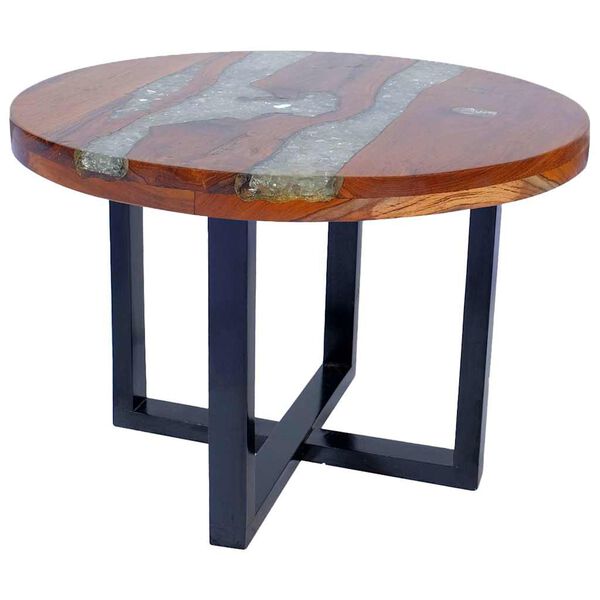 vidaXL Coffee Table Teak Resin 60 cm