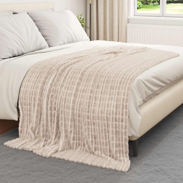 vidaXL Throw Blankets 6 pcs Beige 200 x 150 cm Fleece