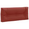 vidaXL Pallet Back Cushion VIANEN 100% Polyester Red 120 x 40 x 12 cm