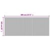 vidaXL Room Divider White Width 400 cm Height 165 cm Bamboo