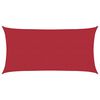 vidaXL Sunshade Sail Red 2 x 6 m HDPE