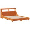 vidaXL Bed Frame without Mattress Wax Brown 160x200 cm Solid Wood Pine