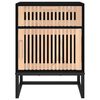 vidaXL Bedside Cabinets 2 pcs Black 40x30x55.5 cm Engineered Wood&Iron