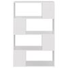 vidaXL Book Cabinet Room Divider White 80x24x124.5 cm Engineered Wood