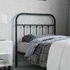 vidaXL Metal Headboard Black 80 cm