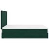 vidaXL Ottoman Bed with Mattresses Dark Green 140x200cm Velvet