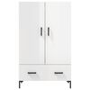 vidaXL Highboard High Gloss White 69.5x31x115 cm Engineered Wood