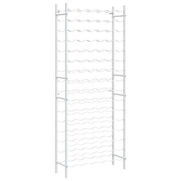 vidaXL Wine Rack for 96 Bottles White Metal