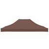 vidaXL Party Tent Roof 4x3 m Brown 270 g/m&sup2;