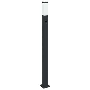 vidaXL Bollard Light with Sensor 110 cm Black IP44