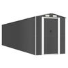 vidaXL Garden Shed Anthracite 192x855x223 cm Galvanised Steel
