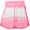 vidaXL Children Play Tent with 250 Balls Pink 102x102x82 cm
