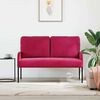 vidaXL Sofas with Cushion Wine Red 115 x 56 x 80 cm Plywood
