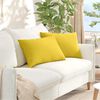 vidaXL Sofa Pillows 2 pcs Light Yellow 60 x 40 cm Fabric