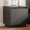 vidaXL Bedside Cabinet Grey 40x30x40 cm Solid Wood Pine