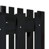 vidaXL Garden Raised Bed with Fence Design Black 200x50x50 cm Solid Wood Pine