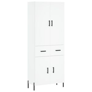 vidaXL Highboard White 69.5x34x180 cm Engineered Wood