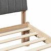vidaXL Bed frame Brown and dark grey 90 x 190 cm Solid pine wood