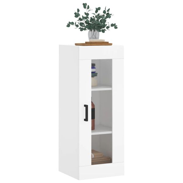 vidaXL Wall Mounted Cabinet White 34.5x34x90 cm