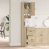 vidaXL Kitchen Cabinet Beige 35 x 50 x 180 cm Engineered Wood
