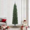 vidaXL Artificial Christmas Tree with 300 LEDs with Stand Green 210 cm