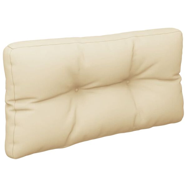 vidaXL Pallet Cushion Beige 80x40x12 cm Fabric